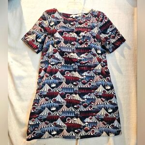 Emily And Fin L Lucy Under The Big Top Circus Dress Blues White Red Women's